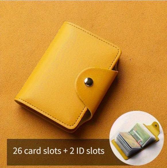 RFID Blocking Credit Card Organizer with Snap Closure in Soft Mint Green Leatherette