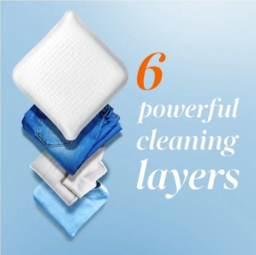 Tide evo Free & Gentle Laundry Tiles Cleaner Value Pack 40 ct for Delicate Fabrics Soft Care Solution Easy to Use Effective Clean