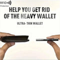Black Slim RFID Blocking Wallet Sturdy Stainless Steel Credit Card Holder Secure Front Pocket Design for Men and Women