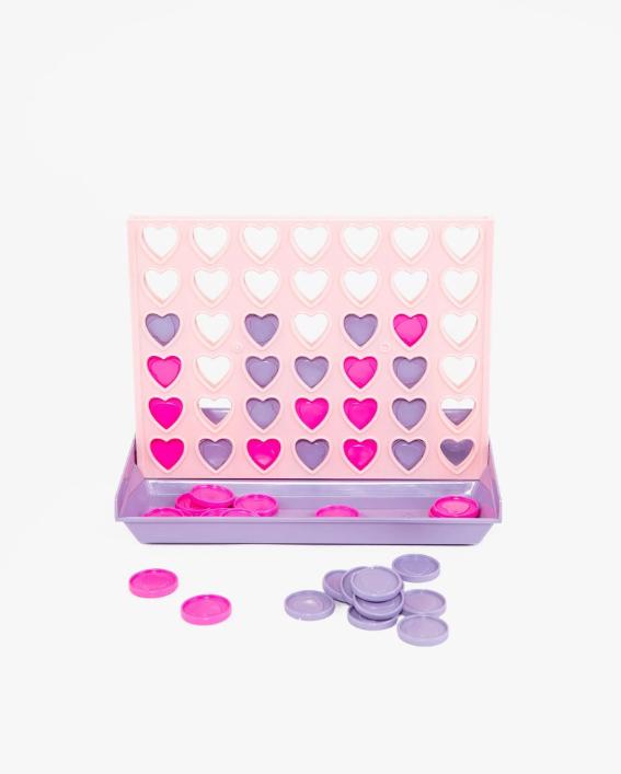 Heart Shaped Connect 4 Board Game – Two Player Strategy Game for Kids