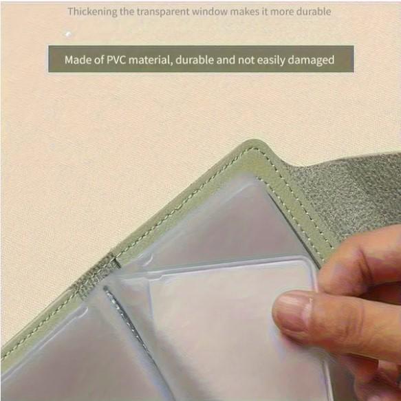 RFID Blocking Credit Card Organizer with Snap Closure in Soft Mint Green Leatherette