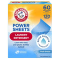 ARM & HAMMER Power Sheets Laundry Detergent, Fresh Breeze 60 ct, up to 120 small loads