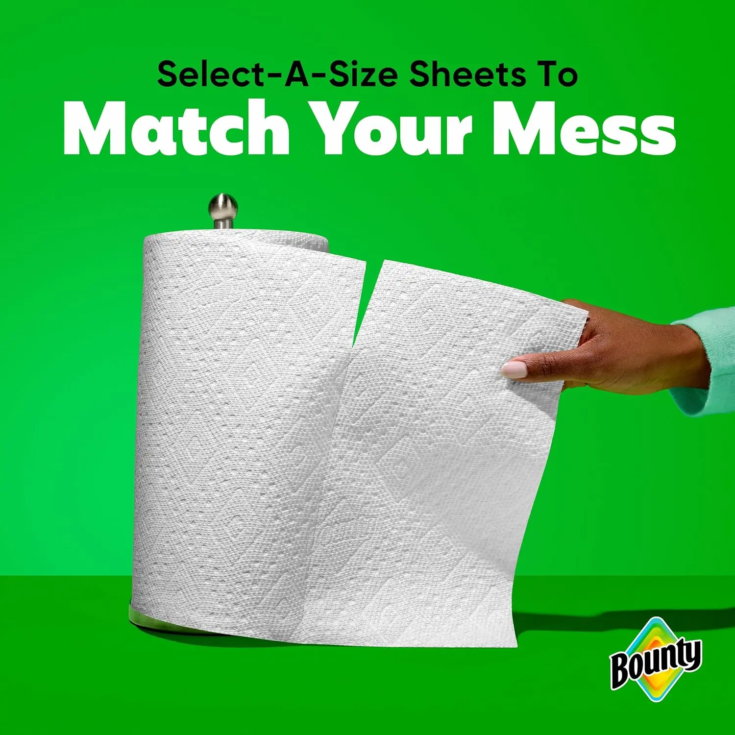 Bounty Paper Towels Select-A-Size, White, 4 Triple Rolls