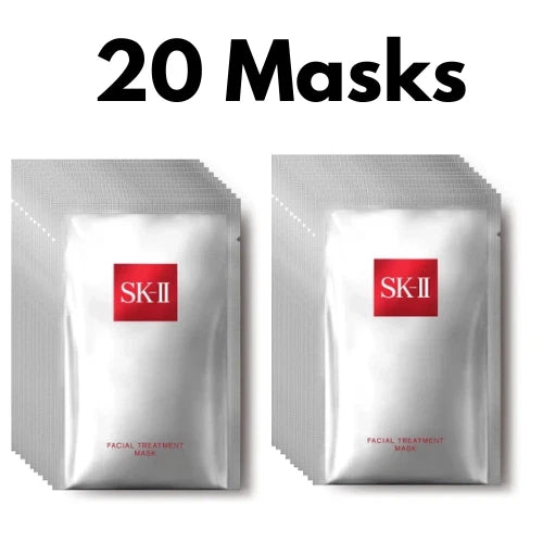 SK-II Facial Treatment Crystal Clear Mask Deluxe Set – 20 Masks New